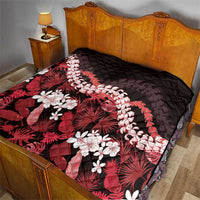 Ulaula Aloha Hawaii Lei Quilt Tropical Flowers Elegant Vibe - Polynesian Pride