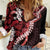 Ulaula Aloha Hawaii Lei Women Casual Shirt Tropical Flowers Elegant Vibe - Polynesian Pride