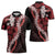Ulaula Aloha Hawaii Lei Zipper Polo Shirt Tropical Flowers Elegant Vibe - Polynesian Pride