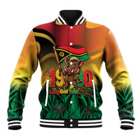 Vanuatu Independence Day Baseball Jacket Chibi Boar Proud To Be A Ni-Van