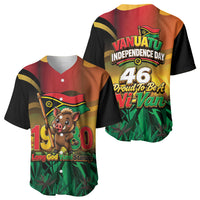 Vanuatu Independence Day Baseball Jersey Chibi Boar Proud To Be A Ni-Van