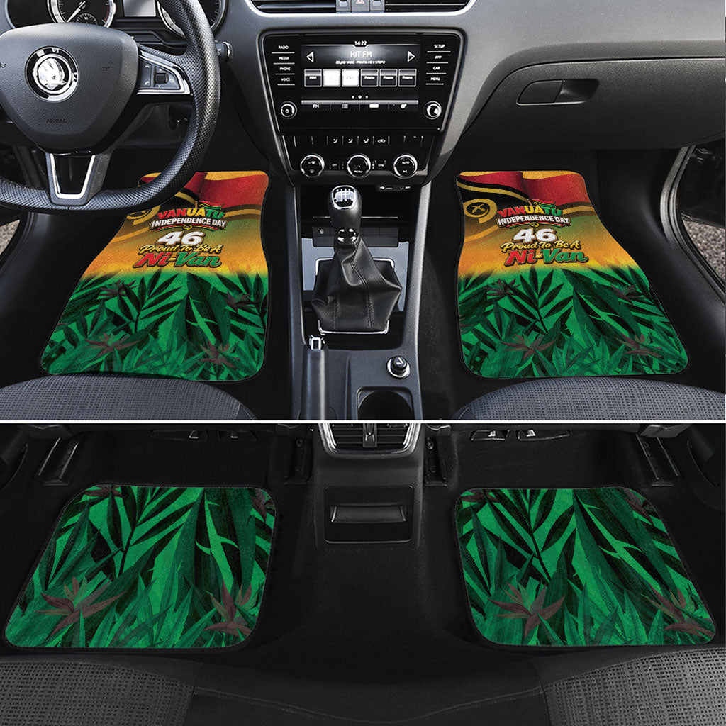 Vanuatu Independence Day Car Mats Chibi Boar Proud To Be A Ni-Van