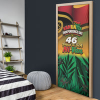 Vanuatu Independence Day Door Cover Chibi Boar Proud To Be A Ni-Van