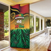 Vanuatu Independence Day Door Cover Chibi Boar Proud To Be A Ni-Van