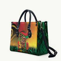 Vanuatu Independence Day Leather Bag Chibi Boar Proud To Be A Ni-Van