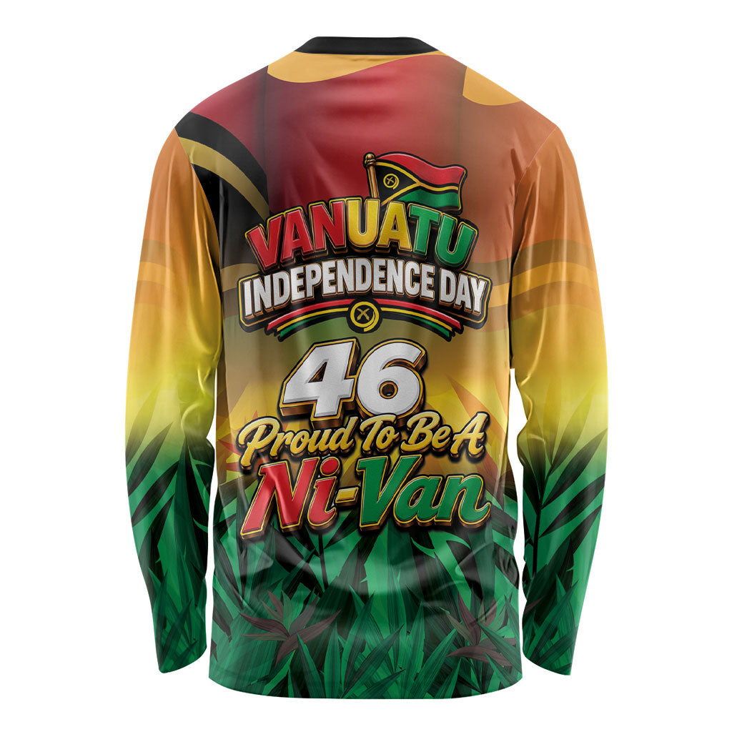 Vanuatu Independence Day Long Sleeve Shirt Chibi Boar Proud To Be A Ni-Van