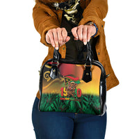 Vanuatu Independence Day Shoulder Handbag Chibi Boar Proud To Be A Ni-Van