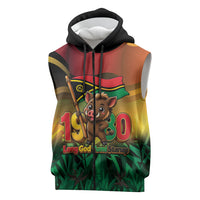 Vanuatu Independence Day Sleeveless Zip Hoodie Chibi Boar Proud To Be A Ni-Van