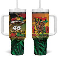 Vanuatu Independence Day Tumbler With Handle Chibi Boar Proud To Be A Ni-Van