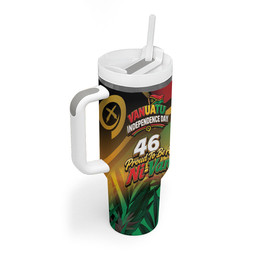 Vanuatu Independence Day Tumbler With Handle Chibi Boar Proud To Be A Ni-Van
