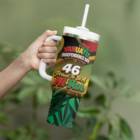 Vanuatu Independence Day Tumbler With Handle Chibi Boar Proud To Be A Ni-Van