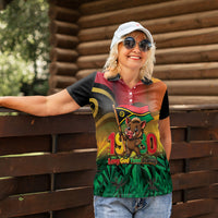 Vanuatu Independence Day Women Polo Shirt Chibi Boar Proud To Be A Ni-Van