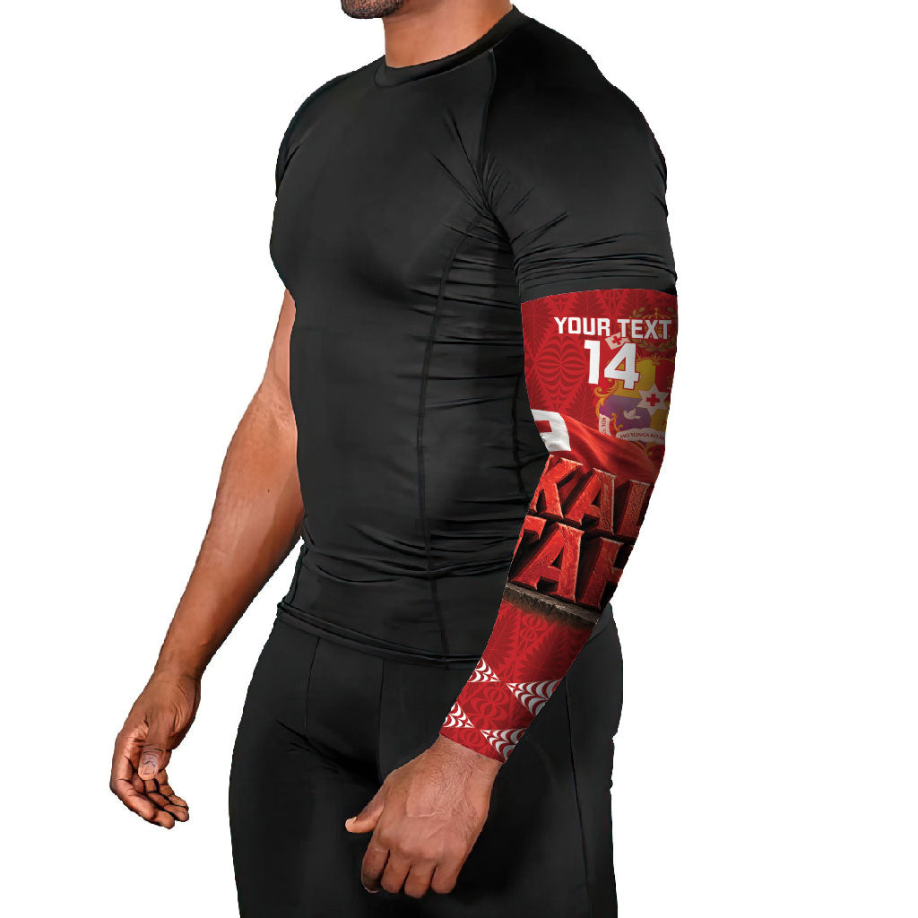 Tonga Rugby Custom Arm Sleeves 2026 Go Ikale Tahi Ngatu Pattern