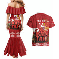 Tonga Rugby Custom Couples Matching Mermaid Dress and Hawaiian Shirt 2026 Go Ikale Tahi Ngatu Pattern