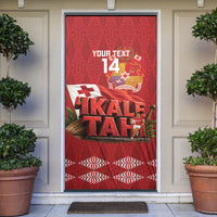 Tonga Rugby Custom Door Cover 2026 Go Ikale Tahi Ngatu Pattern