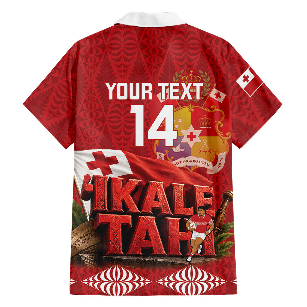 Tonga Rugby Custom Family Matching Mermaid Dress and Hawaiian Shirt 2026 Go Ikale Tahi Ngatu Pattern