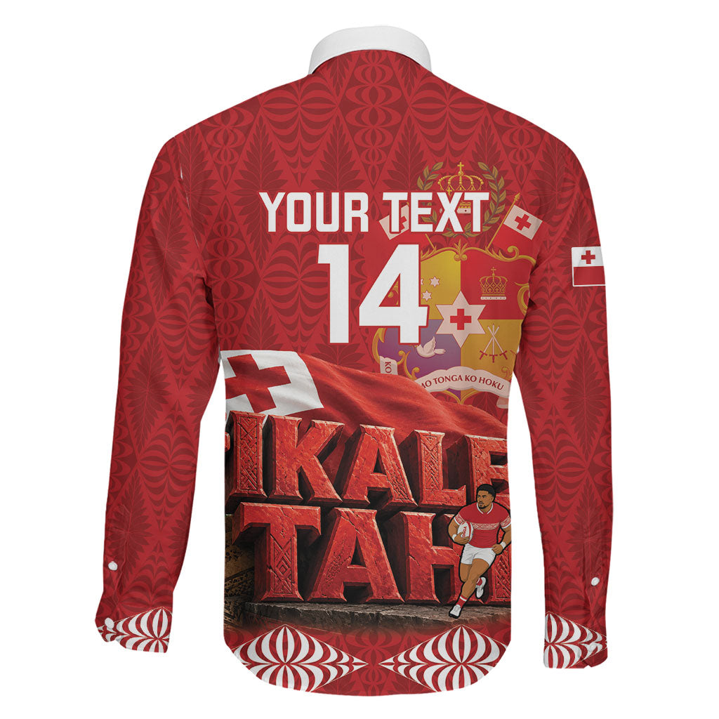 Tonga Rugby Custom Family Matching Mermaid Dress and Hawaiian Shirt 2026 Go Ikale Tahi Ngatu Pattern