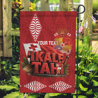Tonga Rugby Custom Garden Flag 2026 Go Ikale Tahi Ngatu Pattern