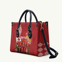 Tonga Rugby Custom Leather Bag 2026 Go Ikale Tahi Ngatu Pattern