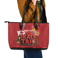 Tonga Rugby Custom Leather Tote Bag 2026 Go Ikale Tahi Ngatu Pattern