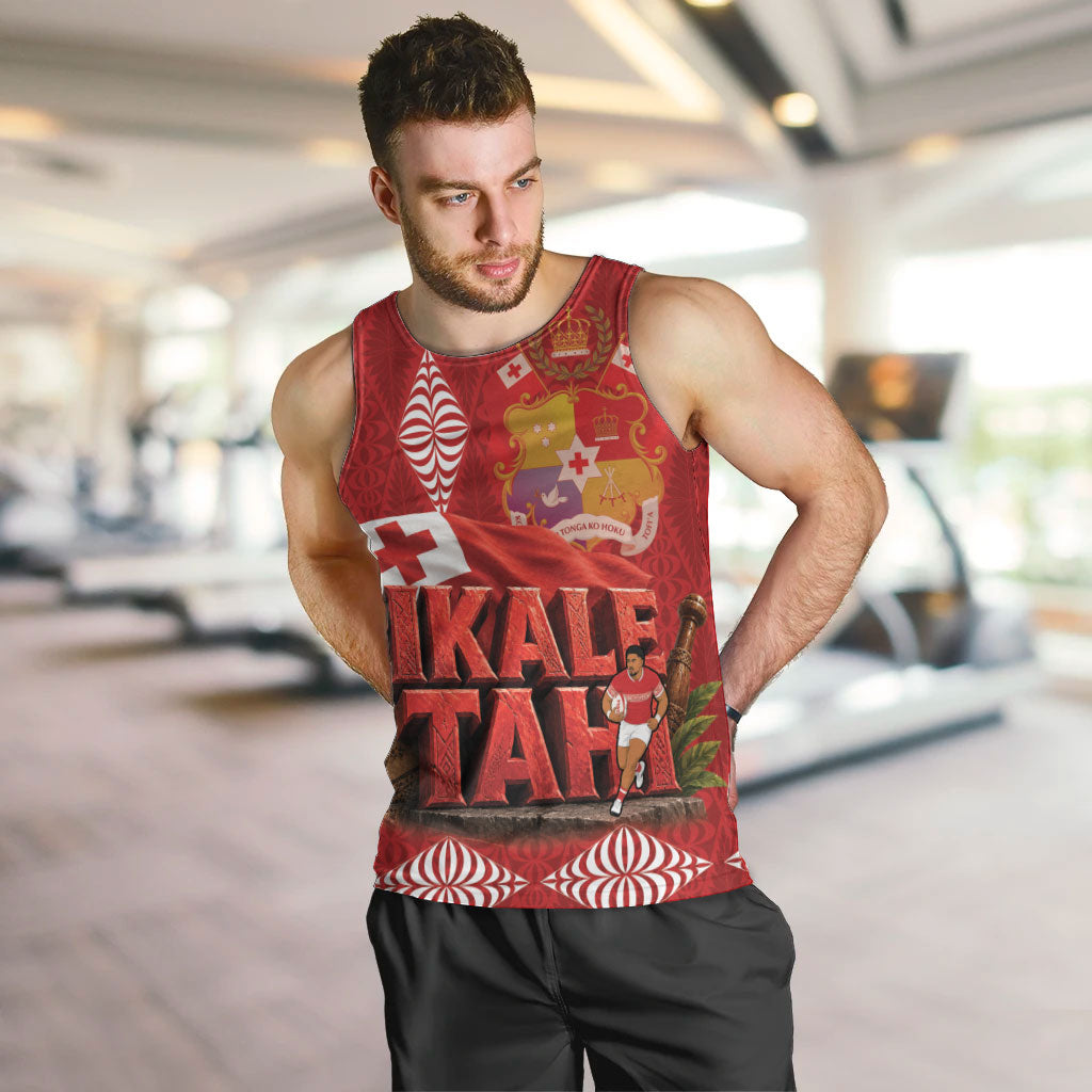 Tonga Rugby Custom Men Tank Top 2026 Go Ikale Tahi Ngatu Pattern