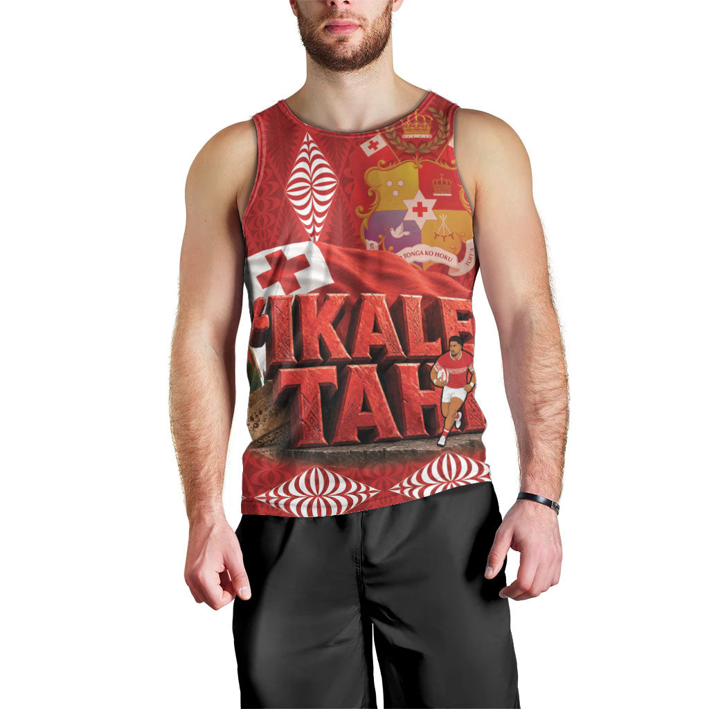 Tonga Rugby Custom Men Tank Top 2026 Go Ikale Tahi Ngatu Pattern
