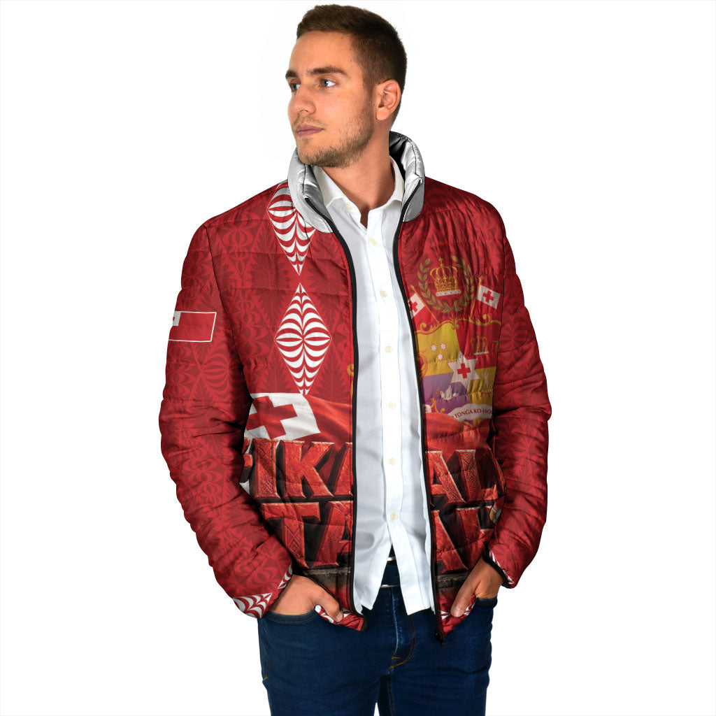 Tonga Rugby Custom Padded Jacket 2026 Go Ikale Tahi Ngatu Pattern
