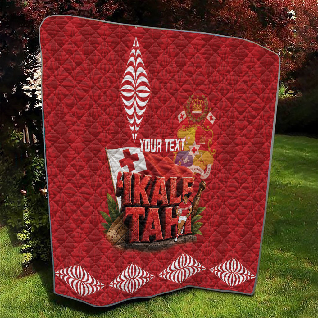 Tonga Rugby Custom Quilt 2026 Go Ikale Tahi Ngatu Pattern