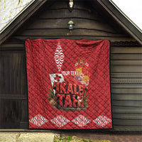 Tonga Rugby Custom Quilt 2026 Go Ikale Tahi Ngatu Pattern