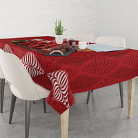 Tonga Rugby Custom Tablecloth 2026 Go Ikale Tahi Ngatu Pattern
