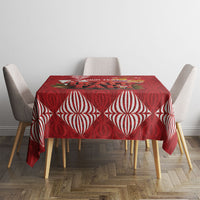 Tonga Rugby Custom Tablecloth 2026 Go Ikale Tahi Ngatu Pattern