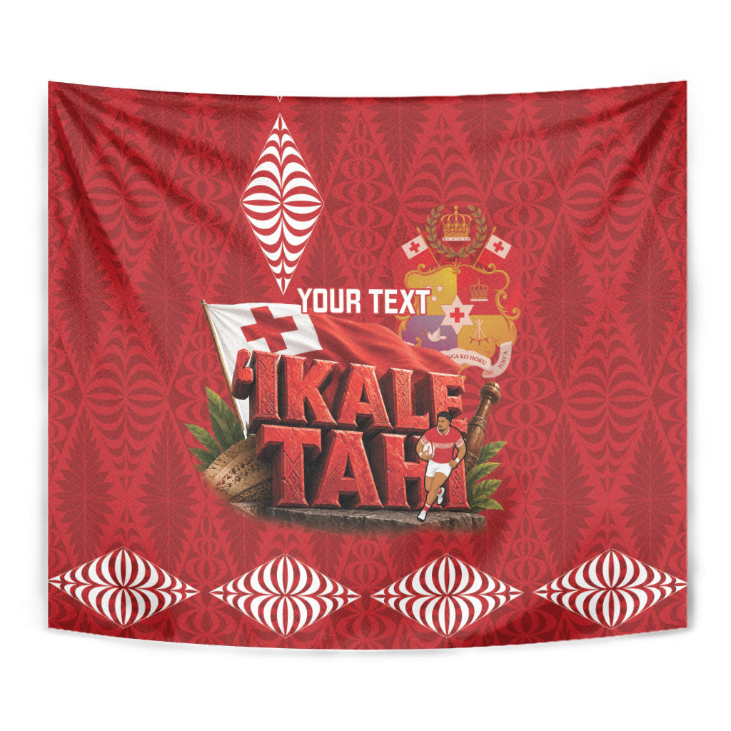 Tonga Rugby Custom Tapestry 2026 Go Ikale Tahi Ngatu Pattern
