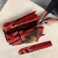 Tonga Rugby Custom Umbrella 2026 Go Ikale Tahi Ngatu Pattern