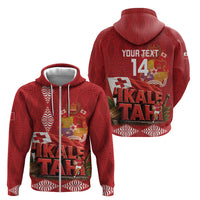 Tonga Rugby Custom Zip Hoodie 2026 Go Ikale Tahi Ngatu Pattern