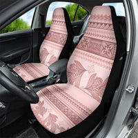 Pastel Pink Samoa Siapo Teuila Flowers Car Seat Cover - Polynesian Pride