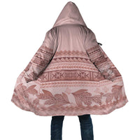 Pastel Pink Samoa Siapo Teuila Flowers Cloak - Polynesian Pride