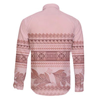 Pastel Pink Samoa Siapo Teuila Flowers Family Matching Puletasi and Hawaiian Shirt LT14 - Polynesian Pride