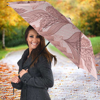 Pastel Pink Samoa Siapo Teuila Flowers Umbrella - Polynesian Pride