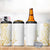 Polynesia White Sunday 4 in 1 Can Cooler Tumbler Plumeria Polynesian Tribal Gold Color - Polynesian Pride