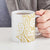 Polynesia White Sunday Ceramic Mug Plumeria Polynesian Tribal Gold Color - Polynesian Pride
