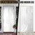 Polynesia White Sunday Door Cover Plumeria Polynesian Tribal Grey Color - Polynesian Pride