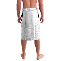 Polynesia White Sunday Lavalava Plumeria Polynesian Tribal Grey Color - Polynesian Pride