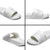Polynesia White Sunday Slide Sandals Plumeria Polynesian Tribal Grey Color - Polynesian Pride