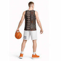 Malo e lelei Tonga Basketball Jersey Tongan Ngatu Vintage Brown LT14 - Polynesian Pride