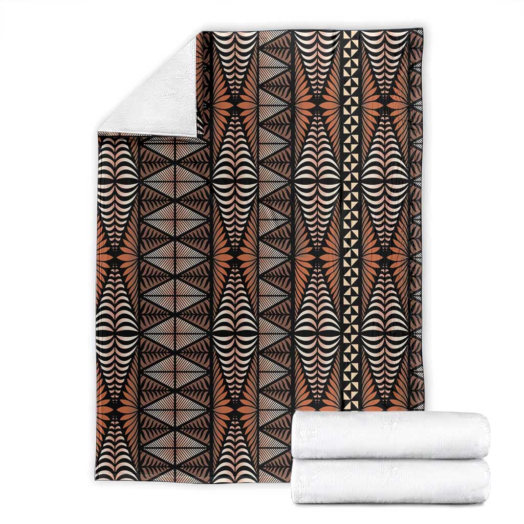 Malo e lelei Tonga Blanket Tongan Ngatu Vintage Brown - Polynesian Pride