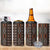 Malo e lelei Tonga 4 in 1 Can Cooler Tumbler Tongan Ngatu Vintage Brown - Polynesian Pride