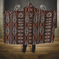 Malo e lelei Tonga Hooded Blanket Tongan Ngatu Vintage Brown LT14 - Polynesian Pride