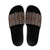 Malo e lelei Tonga Slide Sandals Tongan Ngatu Vintage Brown - Polynesian Pride