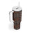 Malo e lelei Tonga Tumbler With Handle Tongan Ngatu Vintage Brown - Polynesian Pride