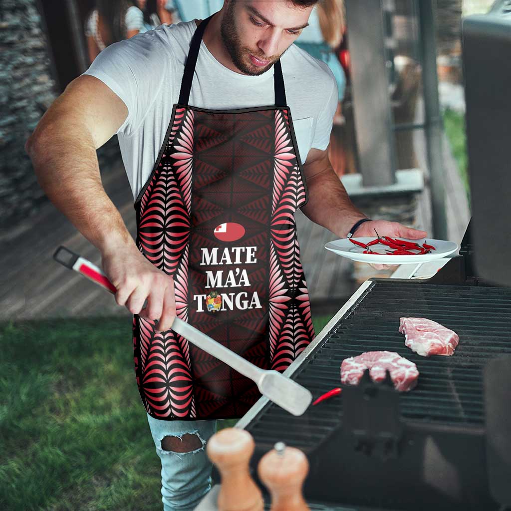 Tonga Rugby Apron 2025 Mate Maa Tonga Ngatu Motif - Polynesian Pride